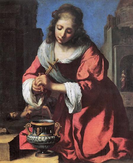 Johannes Vermeer saint praxedis Spain oil painting art